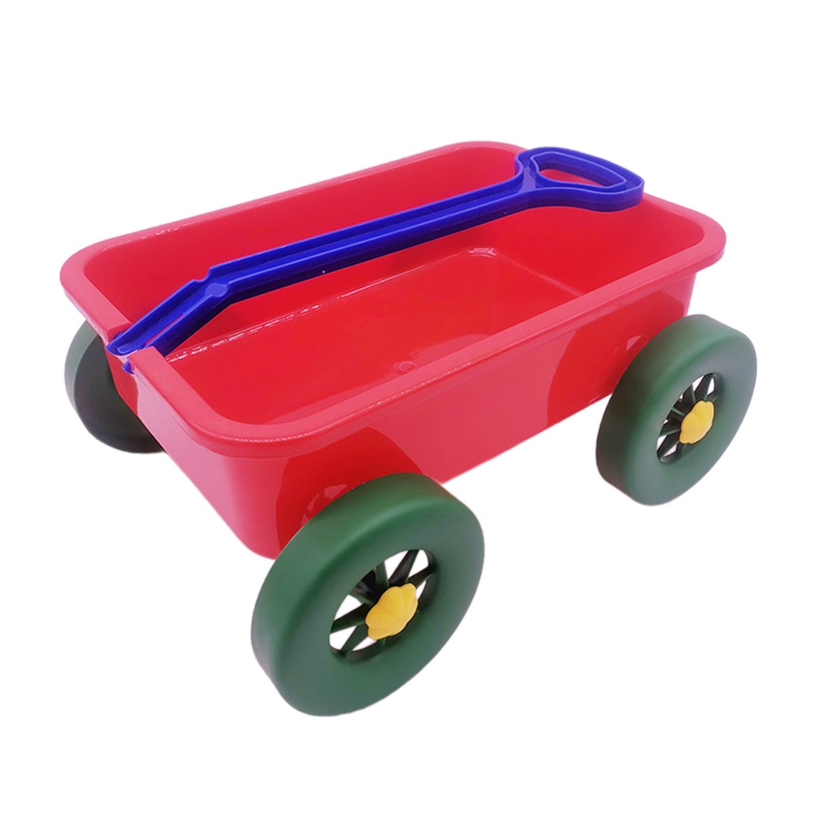 Sharplace Giocattoli per Passeggini, da Traino, Giocattoli per Esterni, attività da Spiaggia, Carrozzine, Carretti da Sabbia per Il Giardinaggio, Rosso