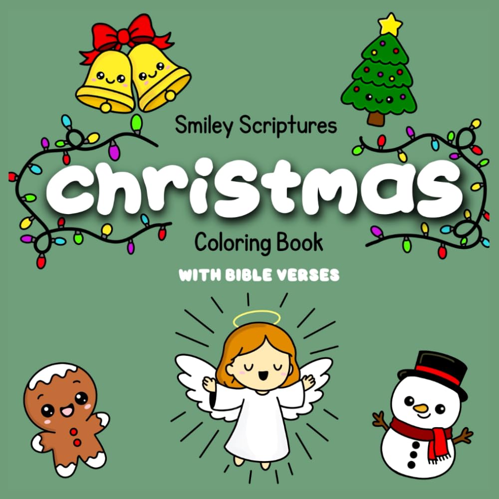 Smiley Scriptures - Christmas Coloring Book with Bible Verses