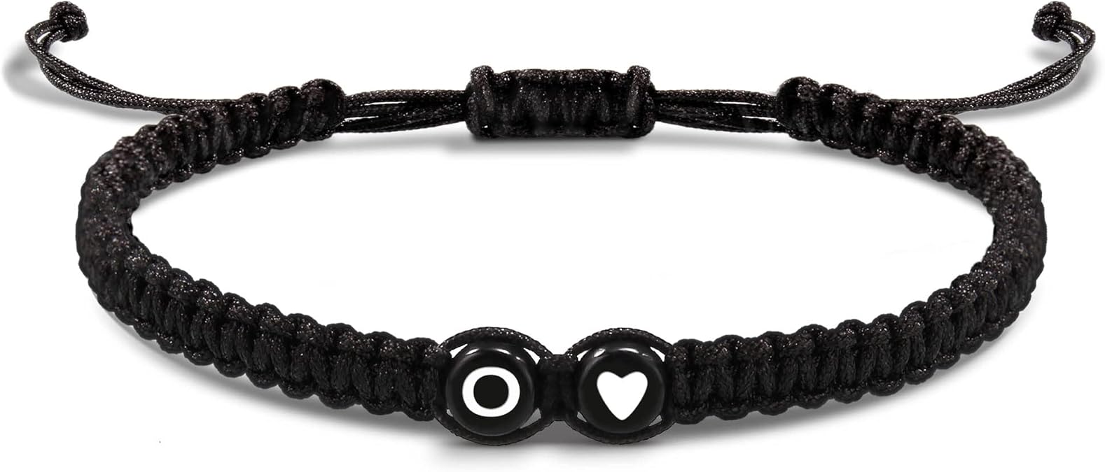Btysun Initial Bracelets for Women Teen Gifts Trendy Stuff Best Friend Birthday Gifts Graduation Adjustable Letter A-Z Braided Bracelets Heart Link Sister Daughter Mother's Day Mom Female Christmas Jewelry