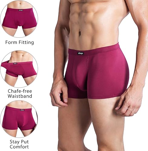 Miniatura 3 de Wirarpa - Boxers de microfibra Modal transpirable para hombre, de banda, empaque múltiple.