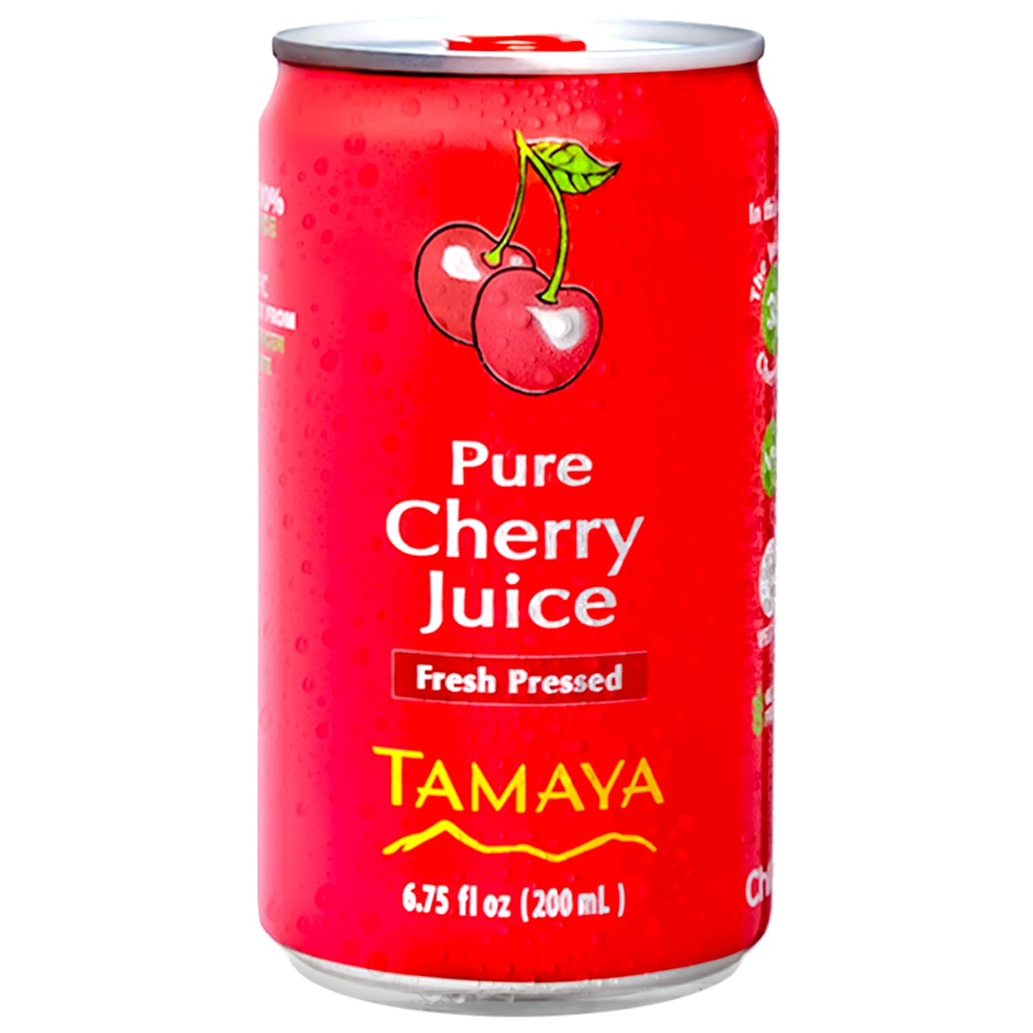 Tamaya 100% Pure Cherry Juice – Pure pressed juice With No Sugar Added – Delicious Refreshing Juice – No Gluten, Vegan Friendly – No Water Mix, Not From Concentrate 6.75 fl oz (Pack of 12)