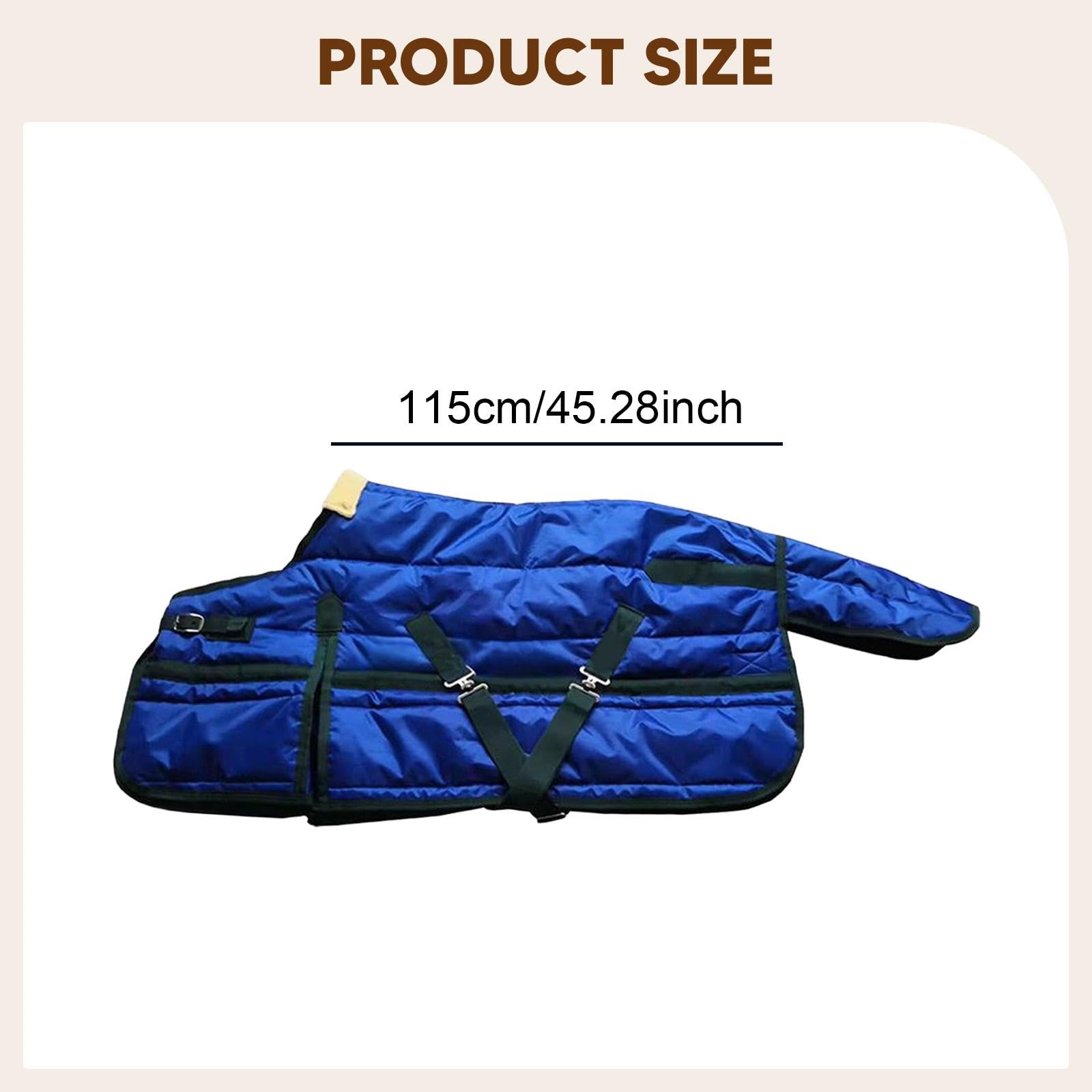 MERIGLARE Manta de Invierno para Caballos, Ropa Aislante, Resistente Al Desgaste Y Al Viento, Prenda Ecuestre, Manta de Exterior, Manta Impermeable para Caballo