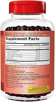 KIRKLAND Signature Krill Oil 500mg, 180 Softgels