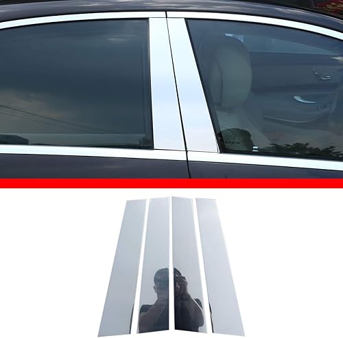 Miniatura 1 de YIWANG Moldeo de ventana de aleación de aluminio 4 piezas para Mercedes Benz S Clase W222 2014-2019