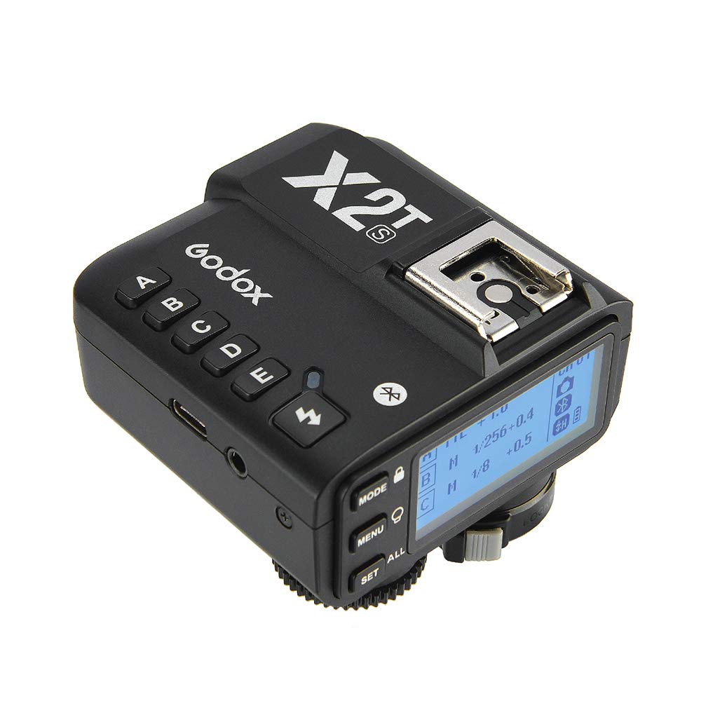 Godox X2T-S TTL Transmisor inalámbrico de Disparo 1 / 8000s HSS 2.4G Compatible con Sony Cámara para Godox V1 TT350S AD200Pro Compatible con iPhone X /8/8 Plus