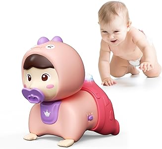 UNIH Baby Toys for 6-12 Months - Music & Light, Crawling & Tummy Time Toys for Baby Girls
