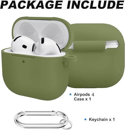 Vista 177 de Funda para AirPods 3, accesorios de protección de silicona con llavero y kit de limpiador compatible con AirPod de 3ª generación 2021 para mujeres