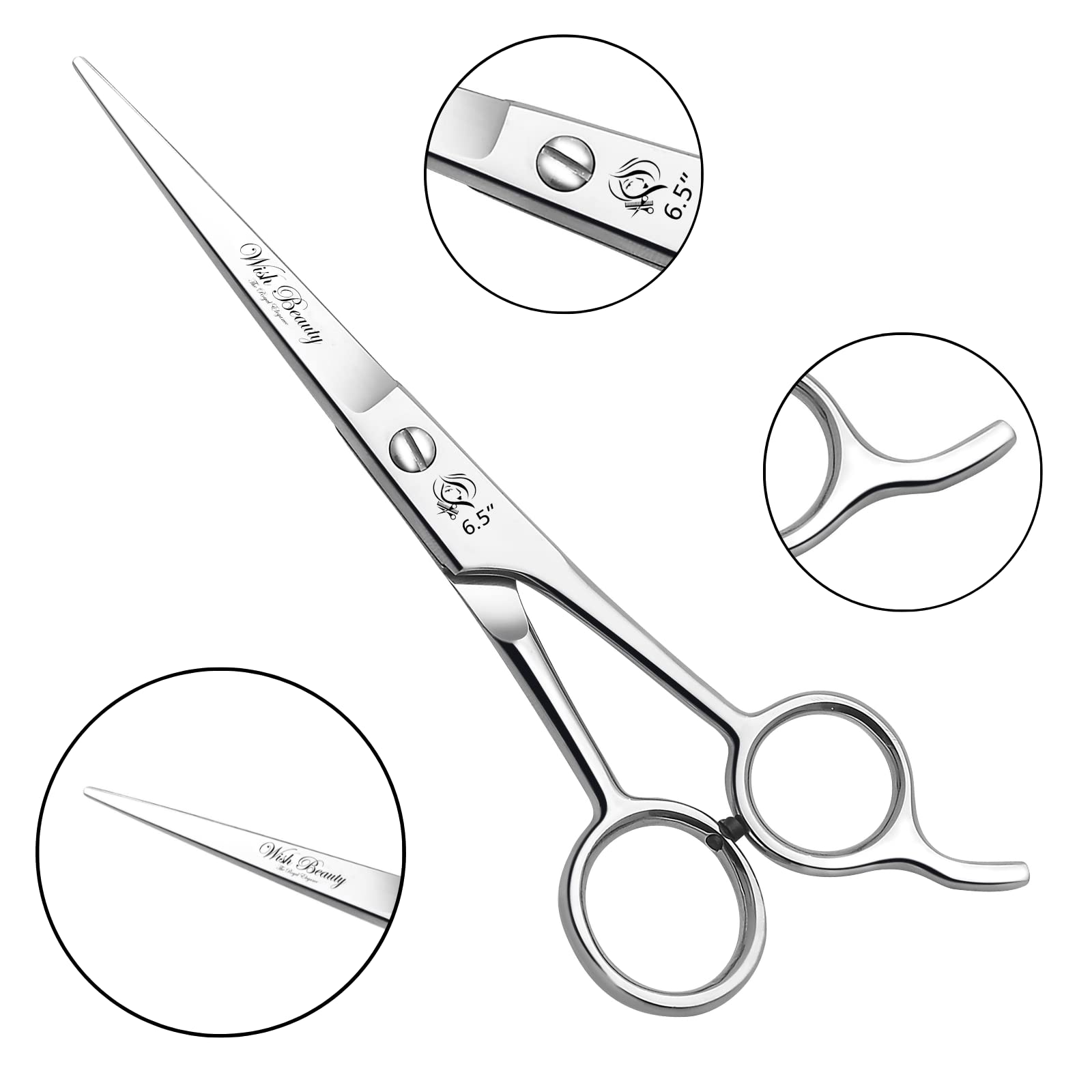 Professionelle Friseurschere 16,5 Cm Für Rechtshänder – Japanischer Edelstahl, Scharf, Mit Verstellbarem Spannknopf