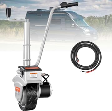 Electric Trailer Mover,550W Trailer Dolly Jack Electric Jockey Wheel Mover with 5-7m/min Speed,Up to 2270kg Load Capacity