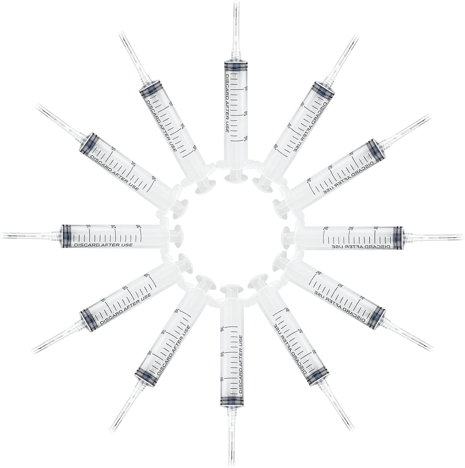 20Pack 30ml Luer Lock Syringes with 16G Needles,Disposable Sterile Syringe for