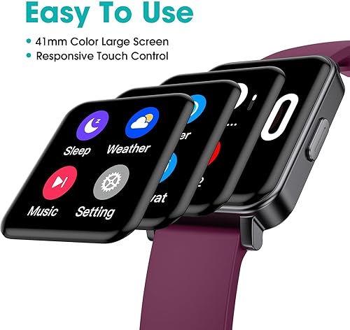 Miniatura 6 de Reloj podómetro, apto para personas mayores, impermeable, con contador de pasos, calorías, monitor de sueño para caminar, correr, monitor de