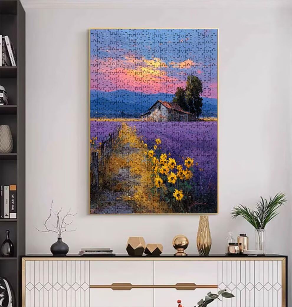 Lawenda Farm, Klasyczne Puzzle 5000 Sztuk Dorosłych BLQSBGA7-354 | Wyzwanie Zagadki, Gry Logiczne Cała Rodzina, Stres, Wystrój Domu Miłośnicy Puzzle