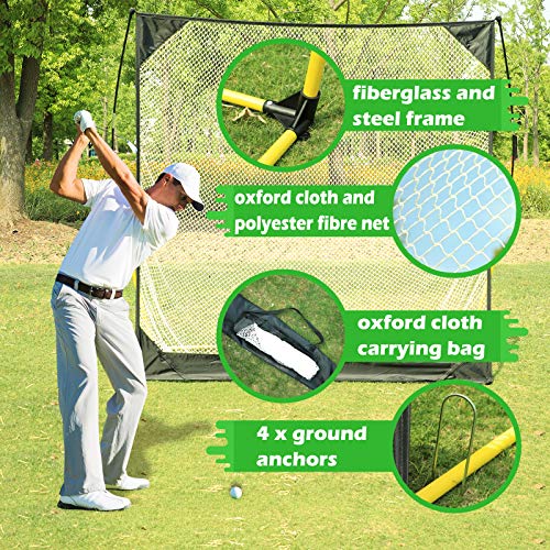ORIENTOOLS-Red-de-Entrenamiento-de-Golf-Portatil-Con-Bolsa-de-Transporte-Equipo-de-Entrenamiento-de-Golf-Red-de-Golf-para-Interior-y-Exterior-213mX213m
