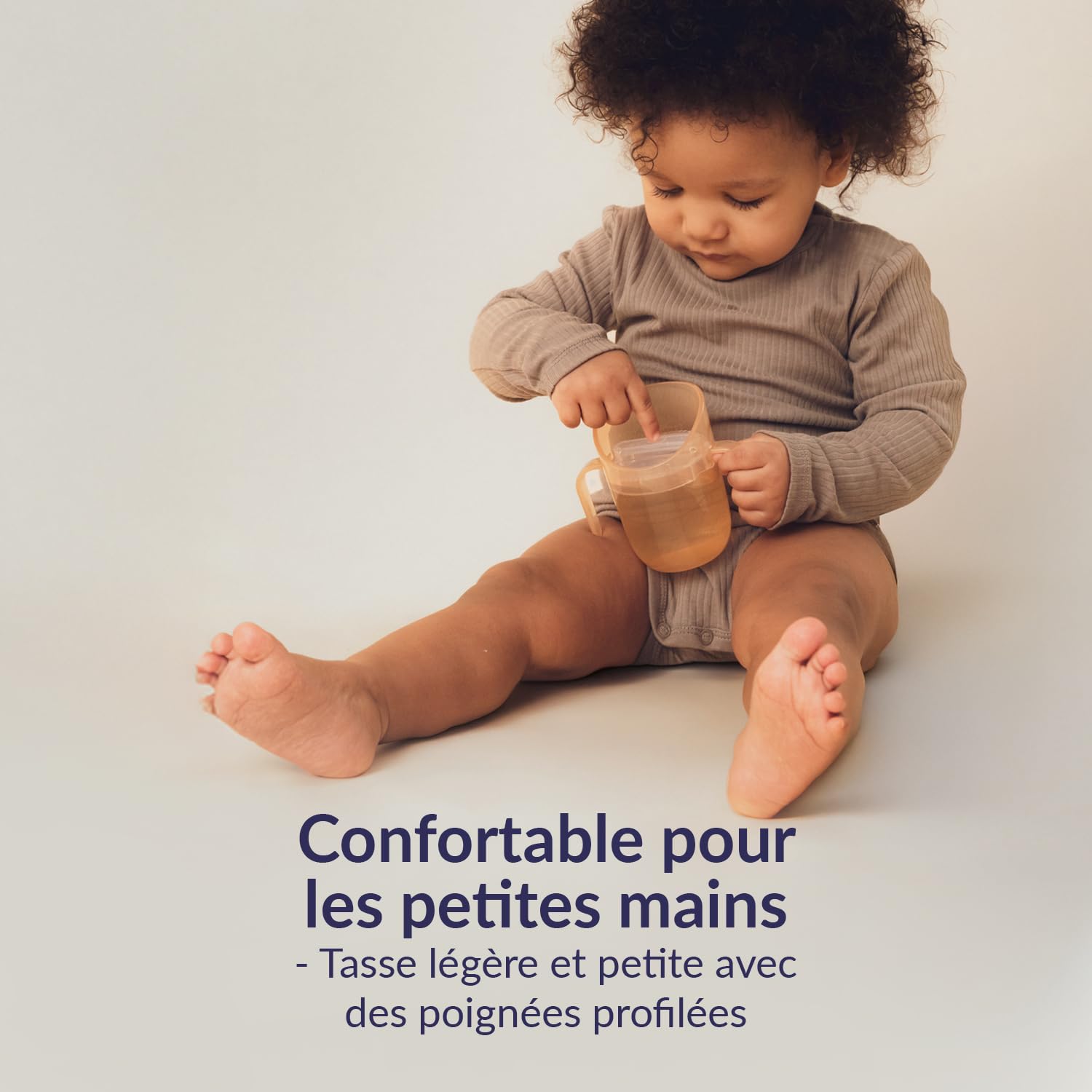 Difrax LOVI Genius Tasse d’Apprentissage Bébé – 150 ml – Débit Lent – Pour Apprendre à Boire – Utilisable dès 6 Mois – Vert