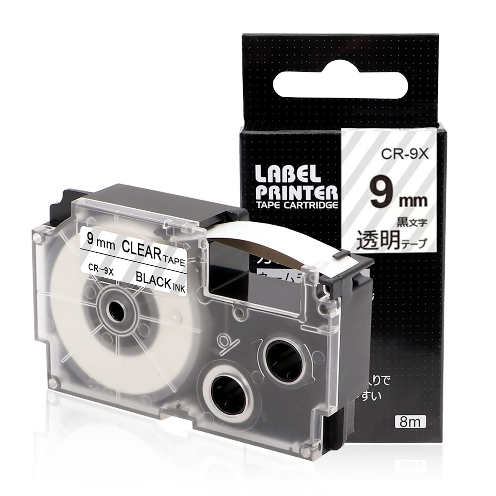 Amazon | Greateam テープ 9mm 透明 互換 ネームランド テープ 透明