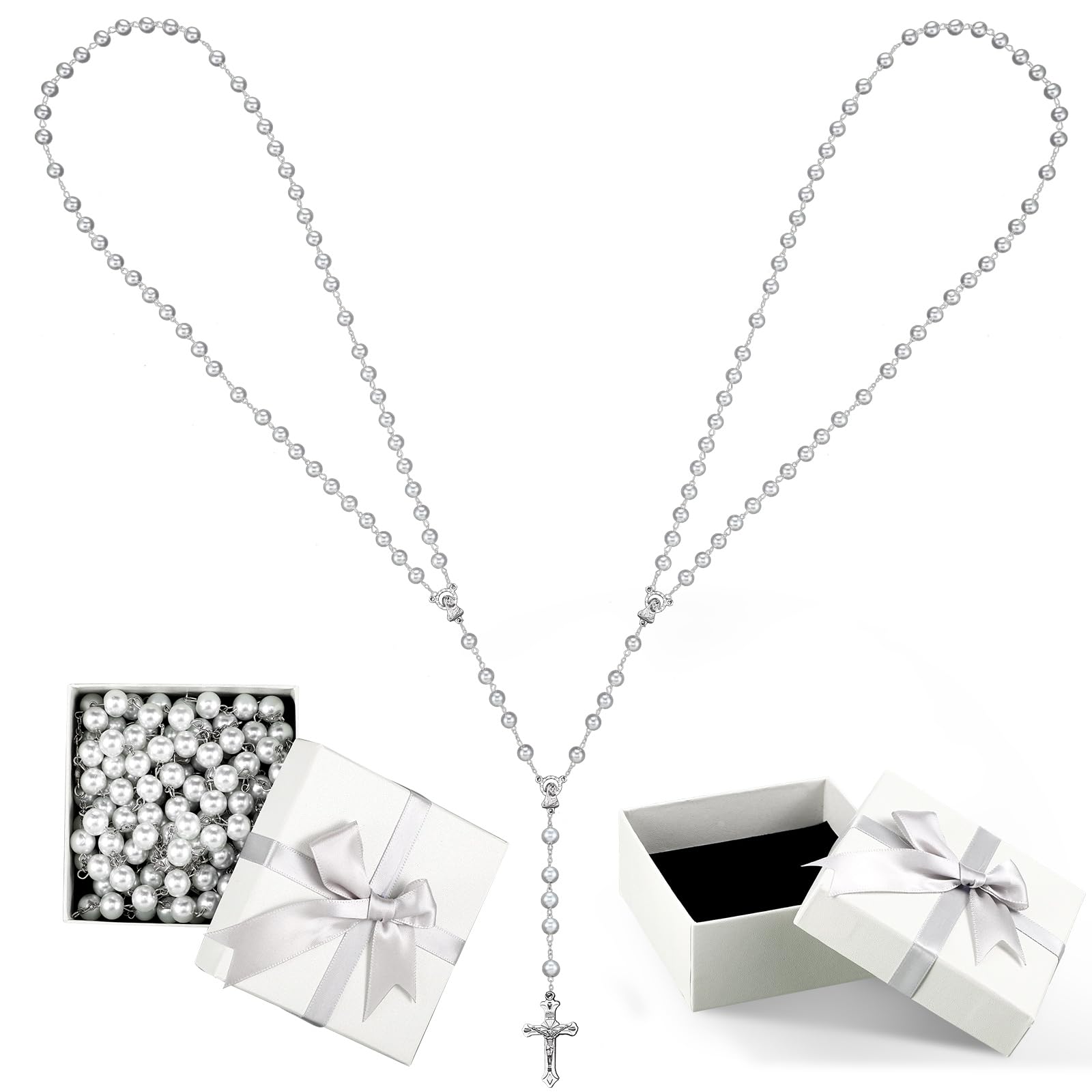 Cuerda de lazo blanca para boda, hermosa cuerda decorativa de oro blanco, cordón tradicional de lazo, lazo de boda para ceremonia, lazo tradicional para Boda para Los Novios, regalo de novia