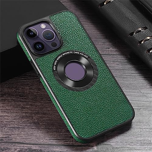 Étui de support magnétique de chargement sans fil pour iPhone 12 Pro Max vert