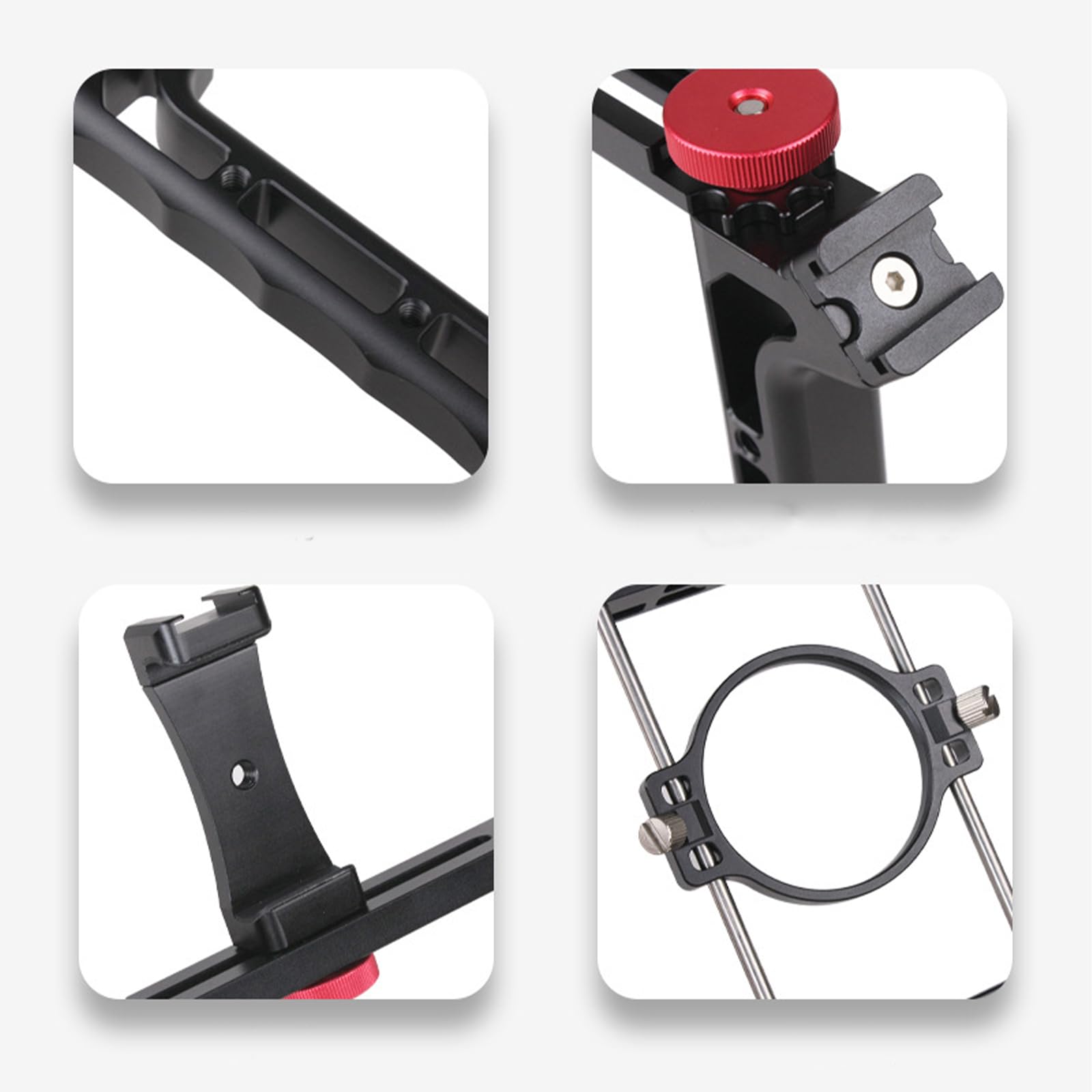 Cellulari Gabbia Per Filmmaking Live Streaming E Video Alluminio Vlog Espansione Frame Creatori di Contenuti Strumento Telefono