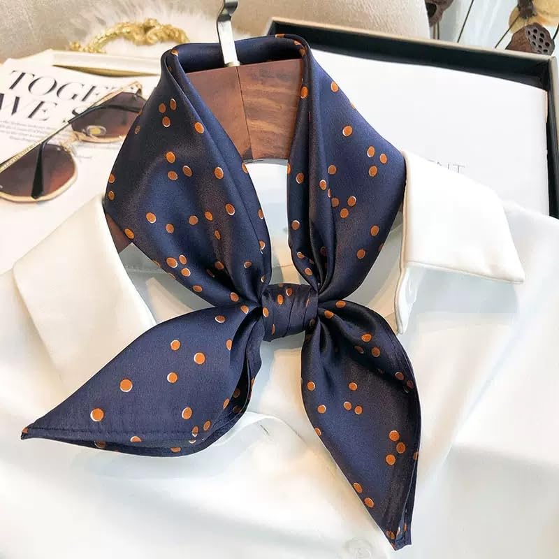 Image of ANDANTINO 100% Mulberry Silk Scarf -21 inch Square Neckerchief with Gift Packed