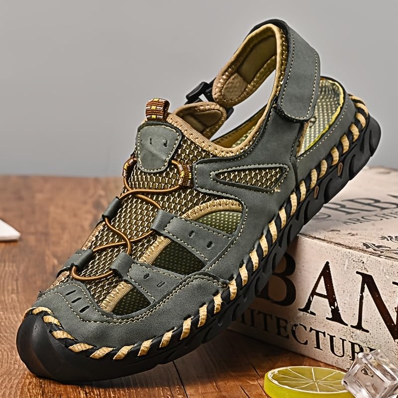 Men’s Closed-Toe Sports Sandals - Quick-Drying Water-Friendly Design, Non-Slip Outsole, Breathable Casual Beach & Walking Shoes2