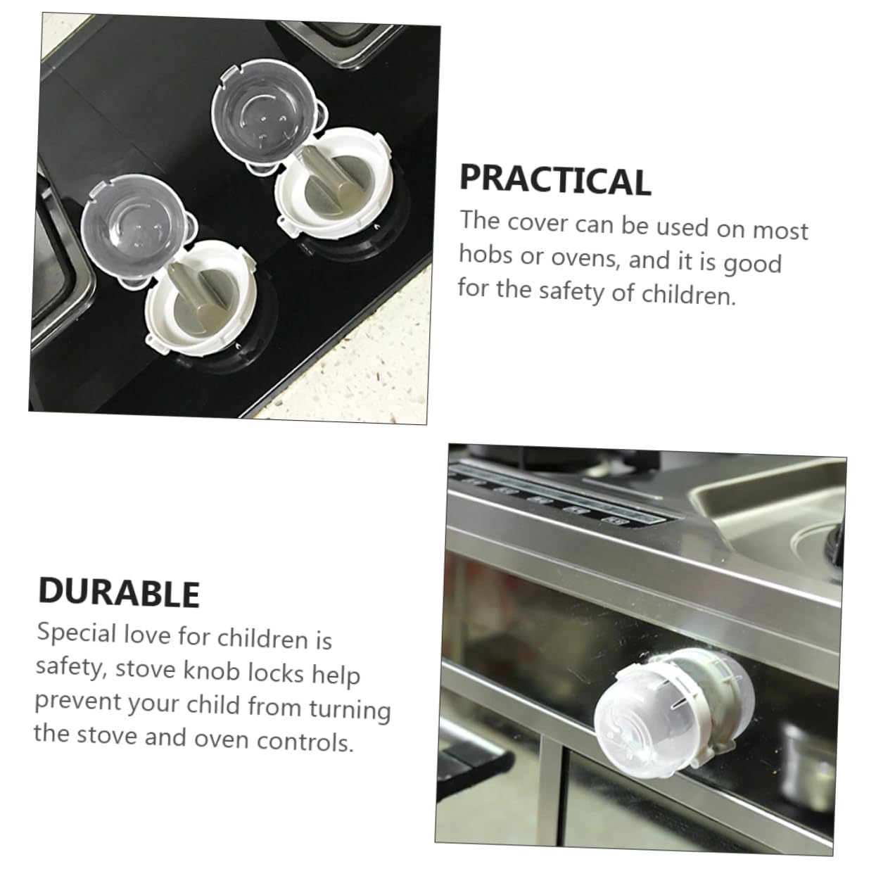 HAPINARY 2sets Stove Proofing Gas Range Knob Covers Child Safety Stove Guard Plastic Protector 4pcs*2