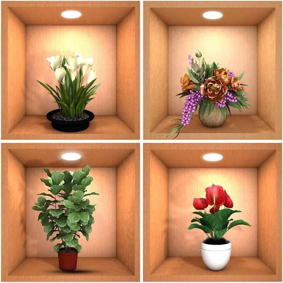 Pito 3D Vase Wall Stickers | Flower Pot Wall Stickers | 3D Golden Cube Stickers | 3D Briks Sqare Wallpaper Self Adhesive Stickers | 3D Foam DIY Sticker (Pack of - 4pcs)-Free1 Piece Door Guard (B0DBQ7758J) Amazon Price History, Amazon Price Tracker
