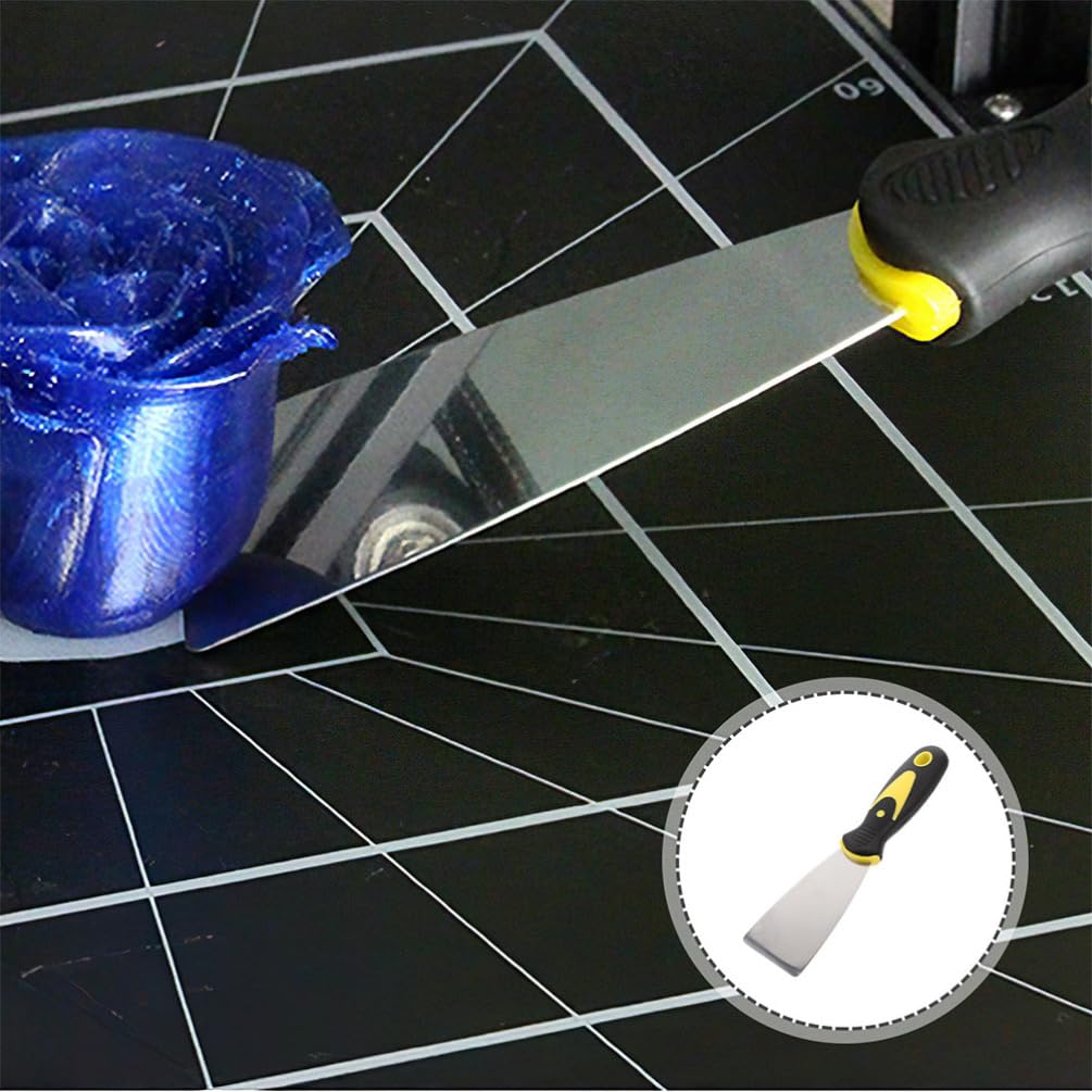 AMX3d 3D-Druck Reinigungswerkzeug #3 – Mit Breitem & Schmalem Schaber, Geschärfte Klinge, Für Support-Entfernung