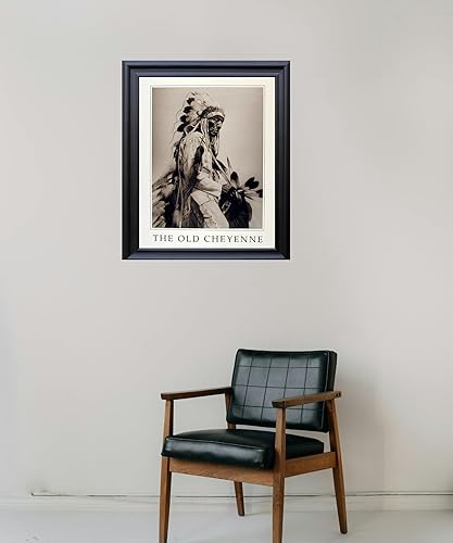 Miniatura 6 de Póster artístico de la decoración de pared con imagen india de Native American The Old Cheyenne (16 x 20 pulgadas)