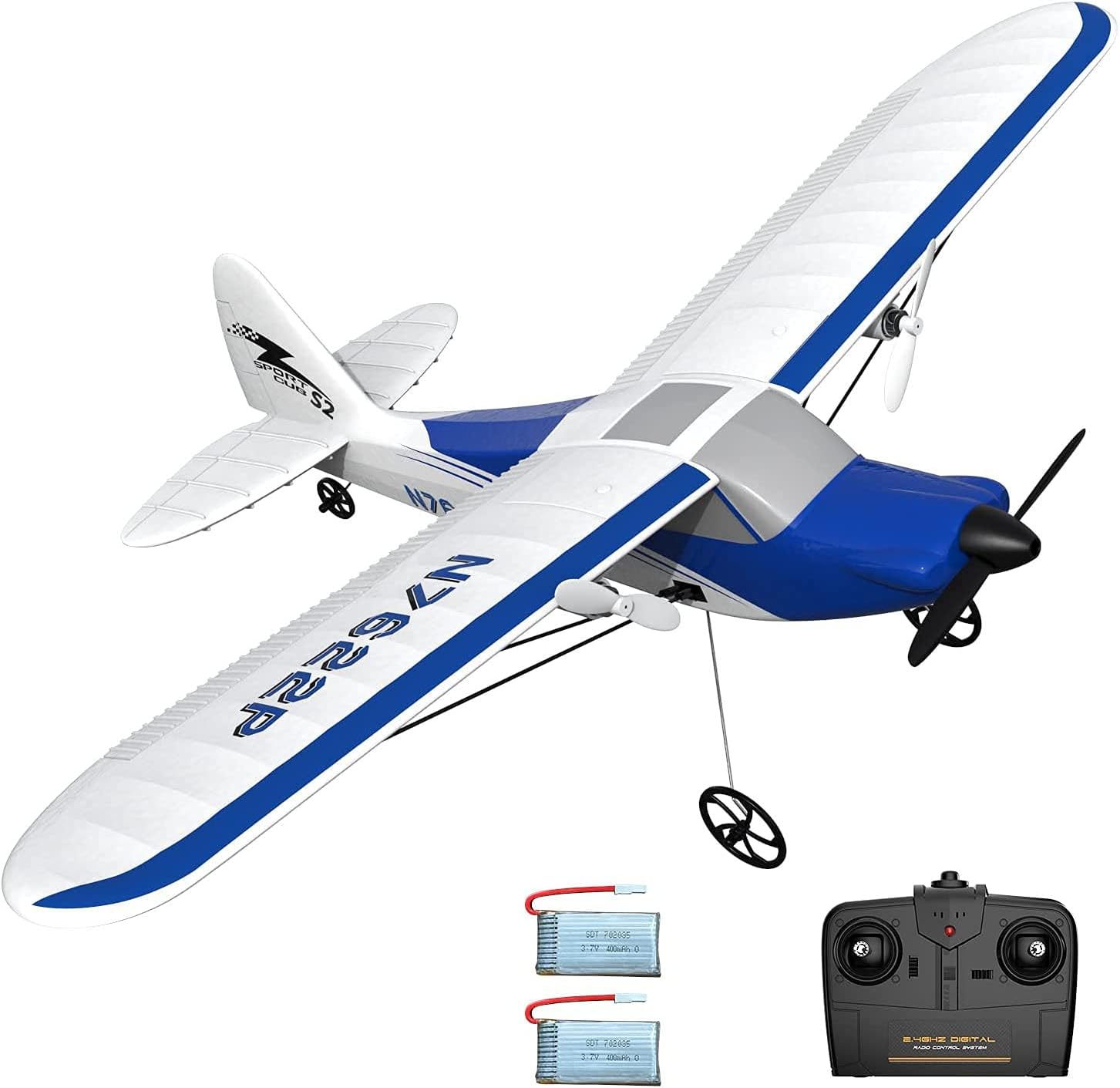 VOLANTEXRC RC Plane Ready to Fly for Beginners, 2.4Ghz 2-CH Remote Control Airplane RTF for Kids & Adults, Portable & Easy...
