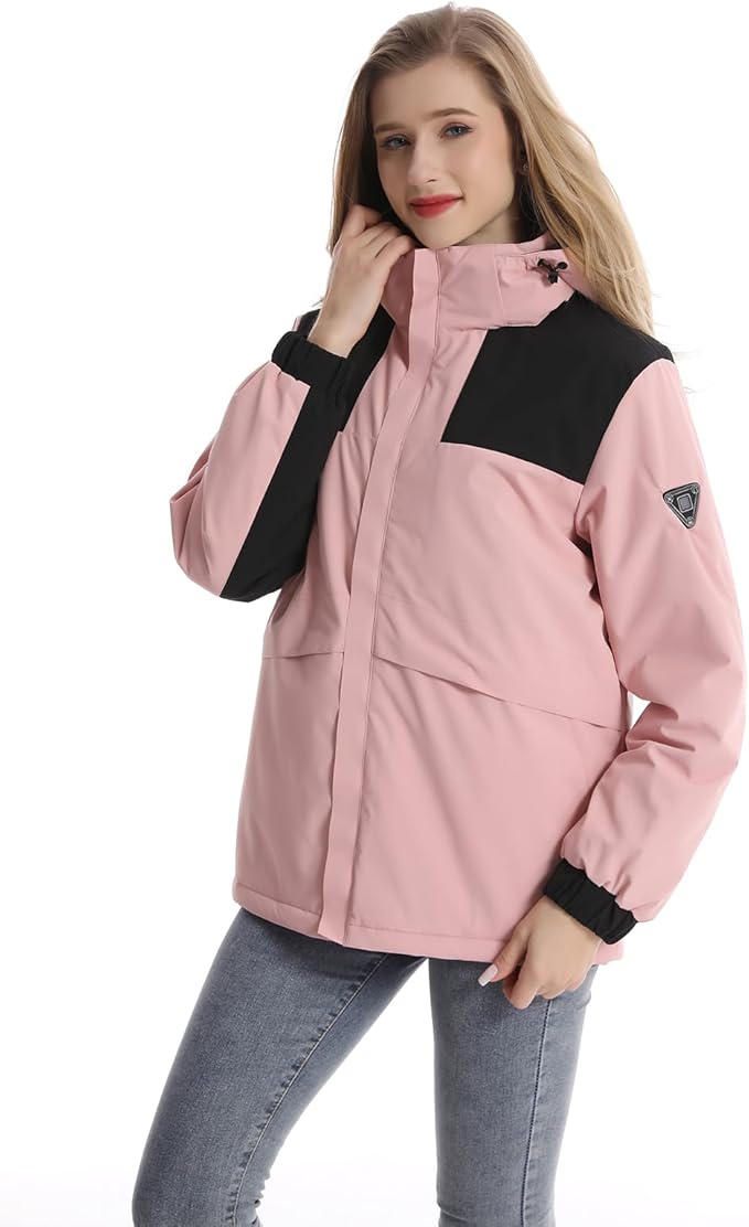 Women's Graphene Heated Jacket Parka With Rechargeable 18400mAh Battery - 3 Heat Settings, Machine Washable
