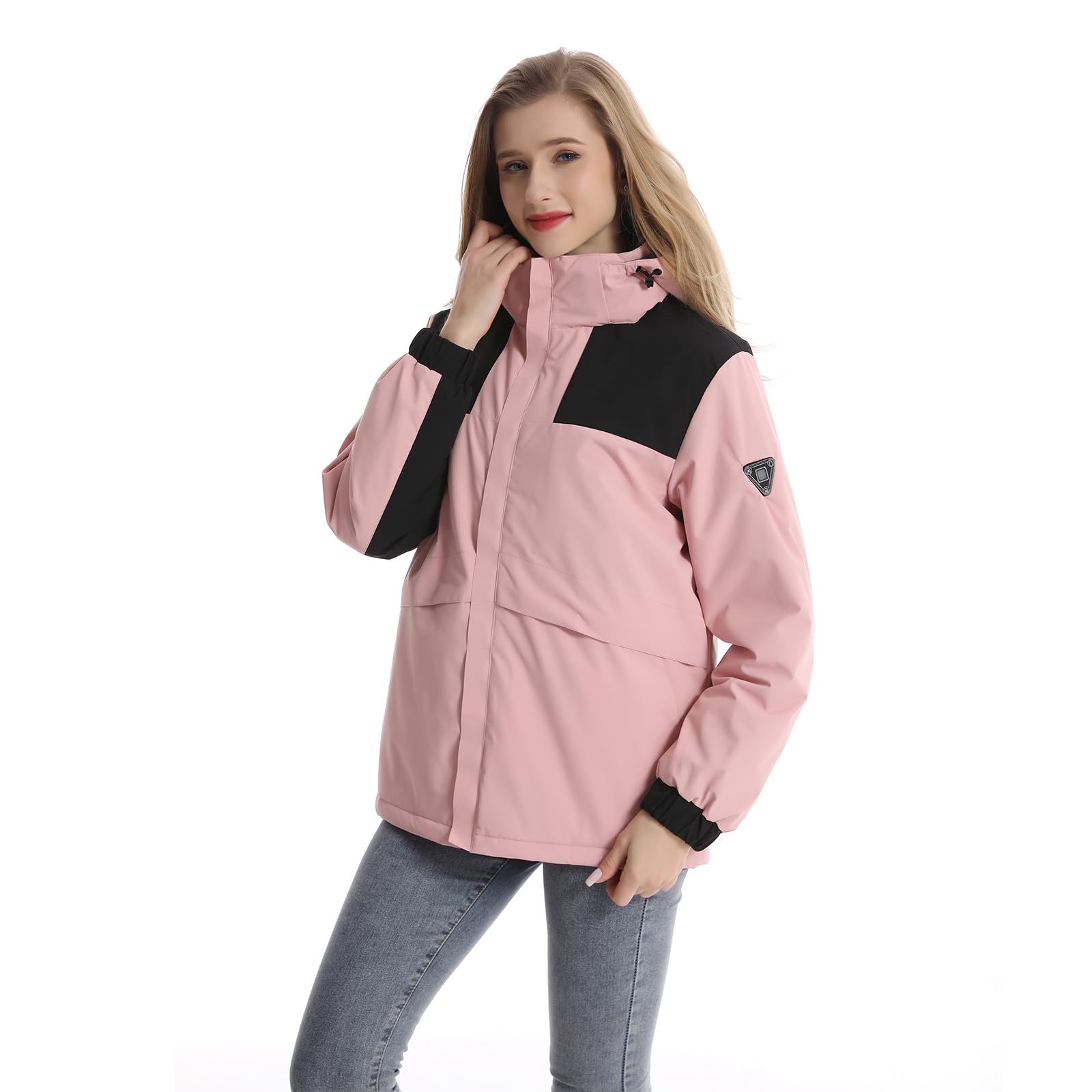 Monave Chaqueta Calefactable Mujer Chaqueta de Plumas Calefactable con 4 Grandes áreas de Elementos Calefactores de Grafeno Chaleco Calefactable (excluyendo la fuente de alimentación móvil)