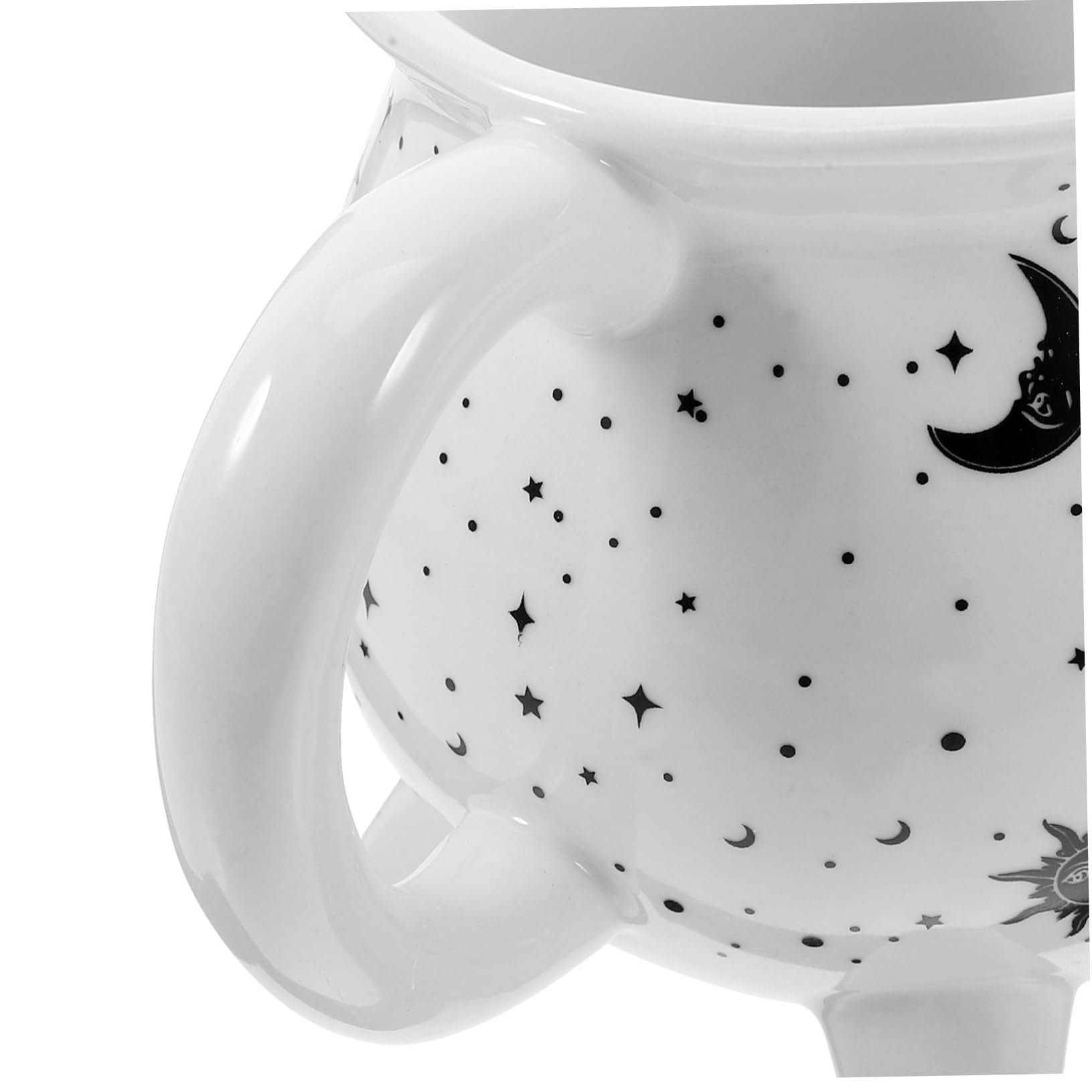Veemoon Novelty Witch Cauldron Mug Keramische Kaffeetasse Für Halloween-dekoration Vielseitig Einsetzbar Für Zuhause Büro Und Cafés Mit Schwarzem Design