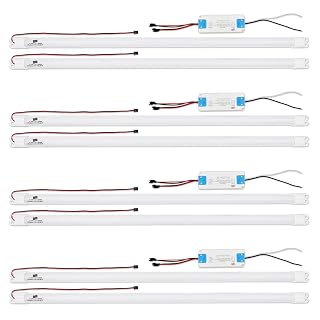 4FT LED Retrofit Kit,Recessed Fluorescent Light Retrofit Super Bright LED Light,Panel Light,Troffer Quick Repair and Retrofit LED Kit,No Professional Tools Required,36w,5000K White Light (4 Pack)