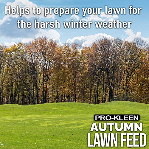 Pro-Kleen Autumn Lawn Feed Fertiliser - Encourages Grass Green Up & Prevents Lawn Disease - Covers Up To 100M2 - Lasts Up To 6 Weeks 2.5Kg - 3