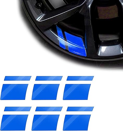 6 calcomanías reflectantes para llantas de automóvil, calcomanías decorativas a rayas de neumáticos, calcomanías de seguridad impermeables para