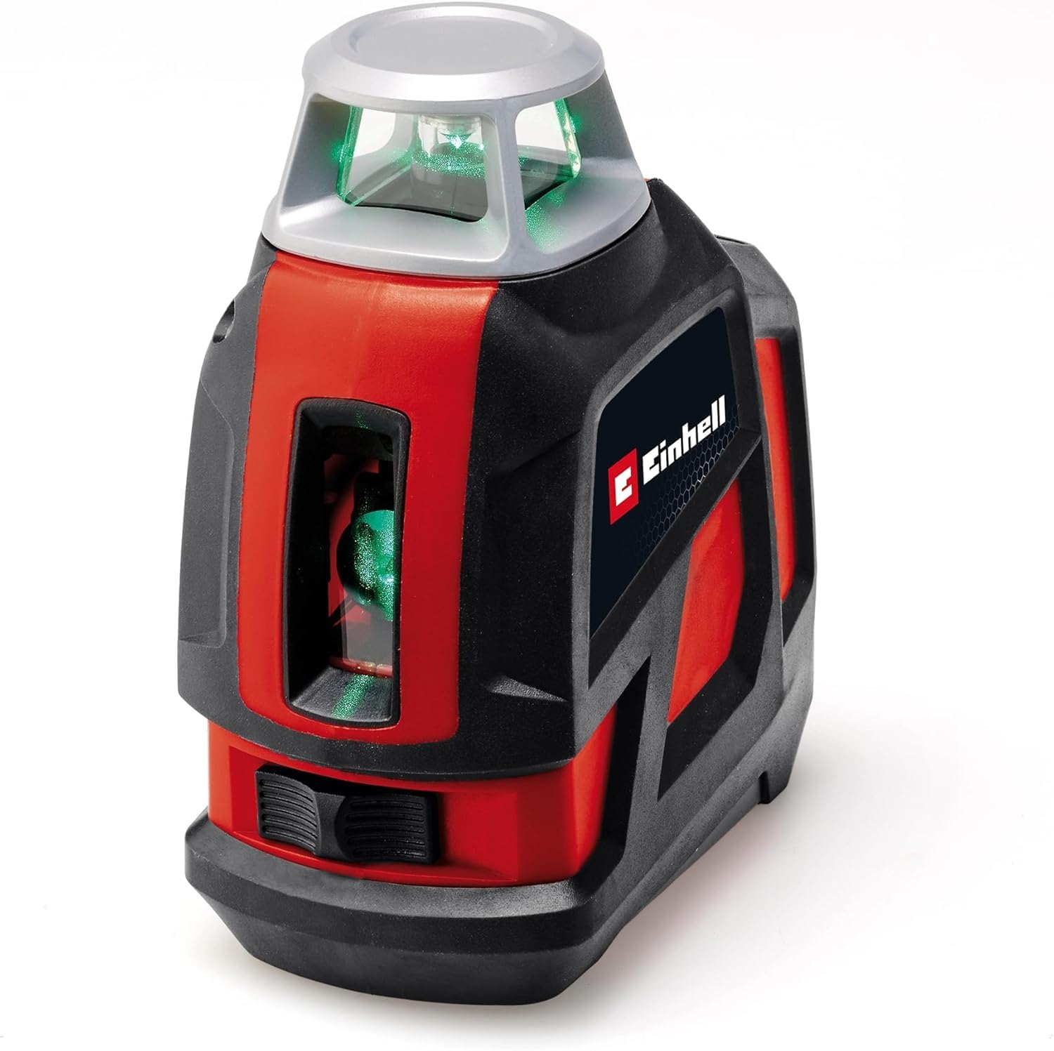 Einhell TE-LL 360 G Cross Line Laser (Self-Leveling, Horizontal / Vertical Green Laser Lines, Digital Spirit Level, 1/4" Tripod Thread, incl. Bag and Wall Mount)