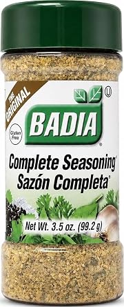 Badia Complete Seasoning, 3.5 oz - All-Purpose Spice Blend of Garlic, Onion, Salt, Pepper, Herbs & Spices - Savory Signature Blend