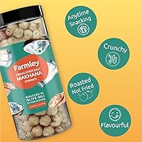 Vista 7 de Farmley Makhana Snacks saludables de proteínas Crujientes tostados y saborizados a base de plantas sin gluten (paquete de 1) Semillas de loto