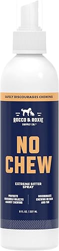 Rocco Roxie - Espray sin masticar para perros más amargo que el corrector de mascotas de manzana esenciales de entrenamiento para perros para dejar