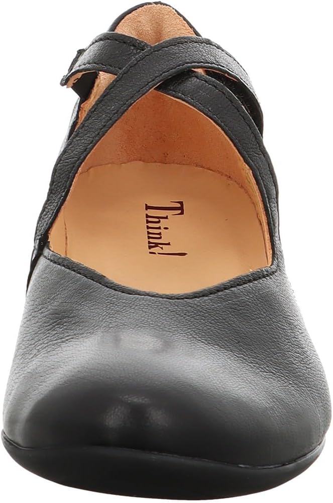 Think! Women's Guad2 Leather Lining Slippers, Black 0010, 9/9.5 image 2