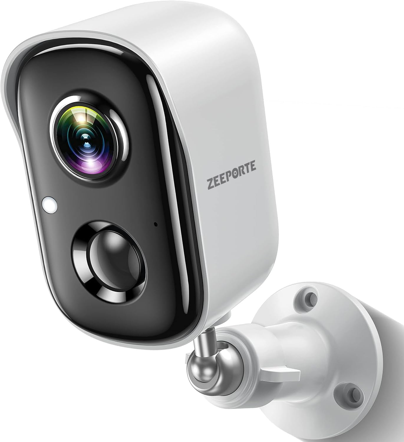 Cameras Wireless Outdoor, 2K Battery Powered WiFi Camera for Home Security with AI Motion Detection, Color Night Vision, Spotlight, Siren, Waterproof, SD/Cloud Storage-Creamy White