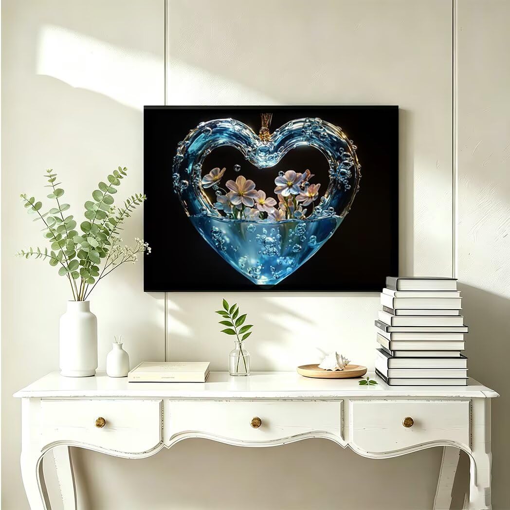 Kwadratowy obraz diamentowy 5D, czarny, 60 x 80 cm - 36493