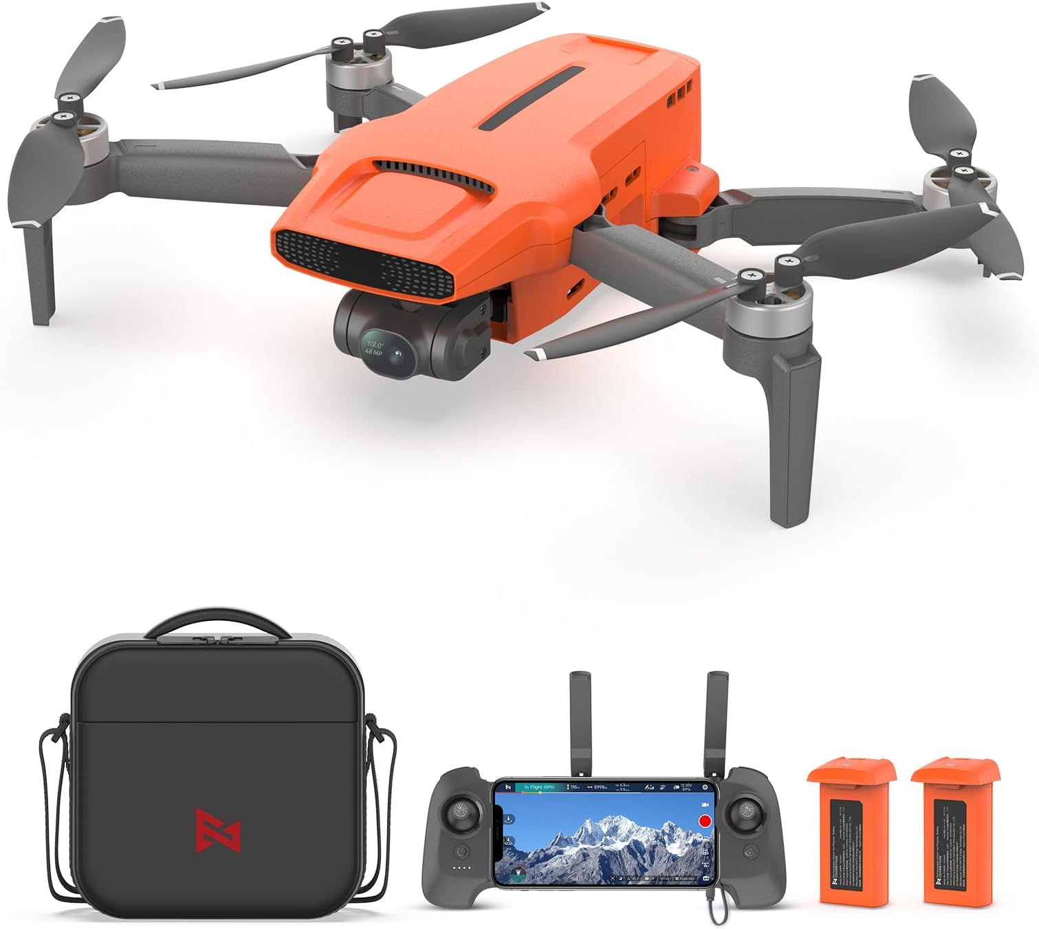 FIMI Mini 3 GPS Drone with Camera 4K, Upgraded Imaging Module, 3-Axis Gimbal, Under 249g, 9KM Transmission, 4K/60fps 48MP Camera, AI Night Vision, Auto Return, Visual Tracking, 64min Flight
