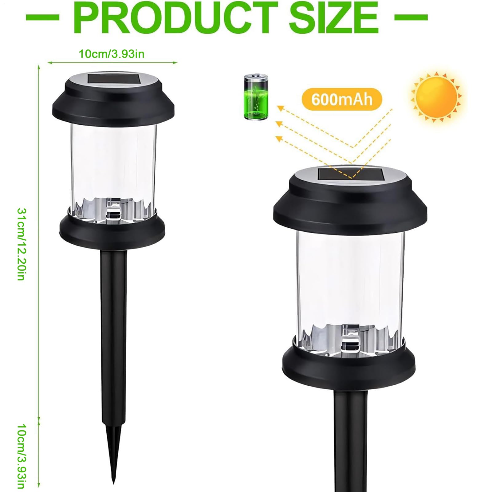 Lampes Solaires D'Extérieur Pour Jardin Lot De 6 Pièces Décoratives LED