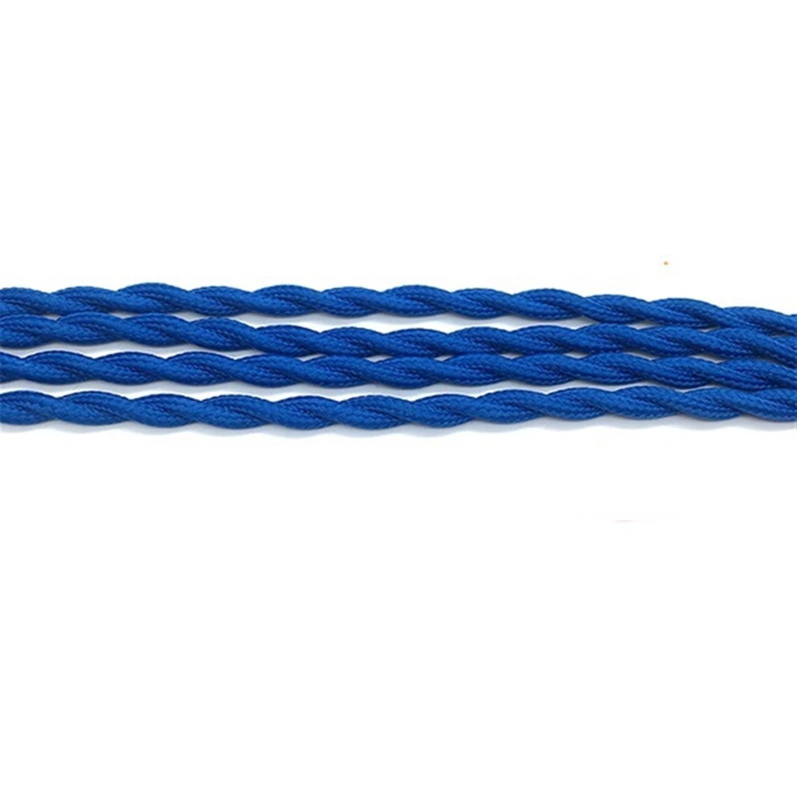 przewody, 5 metrów 2 x 0,75 mm bawełniany oplot przemysłowy kabel do lamp pokryty tkaniną elektryczną(Blue)