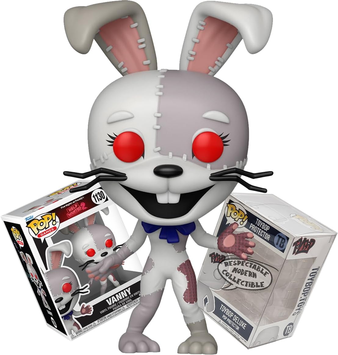 Funko Five Nights at Freddy's Help Wanted 2 Vanny + ToyBop Protector: Pop! Games Vinyl Figure (Bundled with Pro-Deluxe Pop Protector Collector Case Box Gift Set)