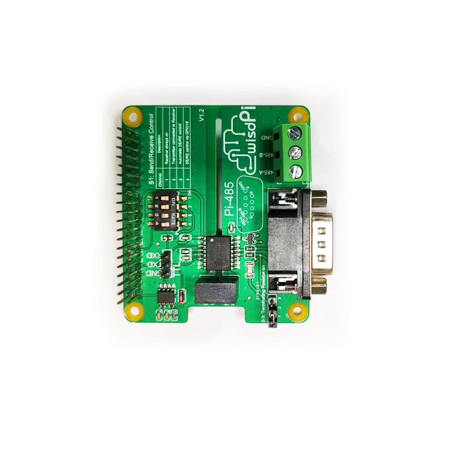 RS485 Hat Expansion PCB Board for Raspberry Pi 4/3/2/A+/B+