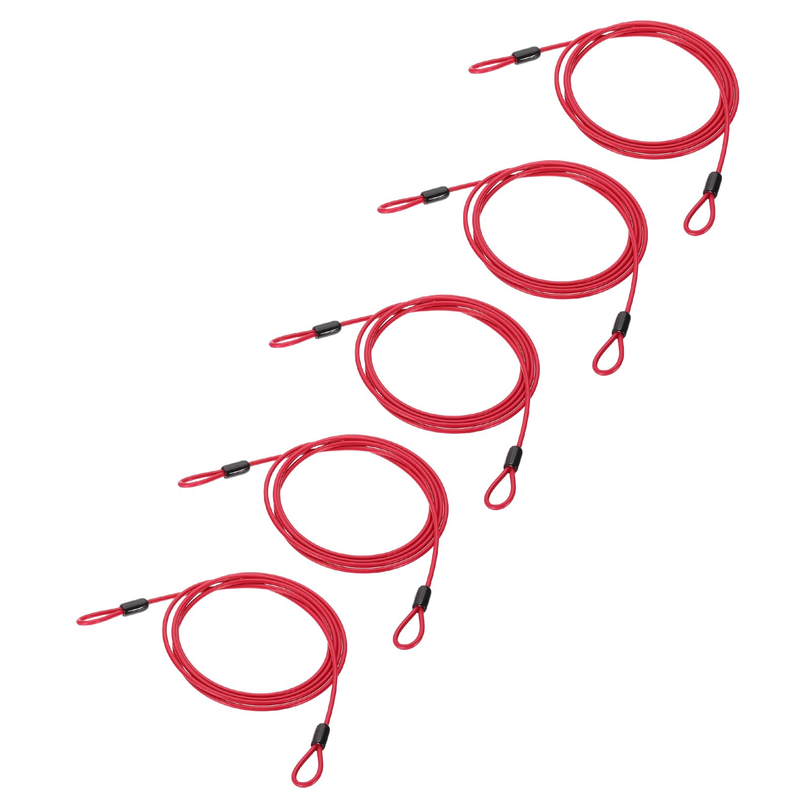 Câble en acier inoxydable 0,6 cm PATIKIL anti-rouille pour éclairage extérieur 5 pcs
