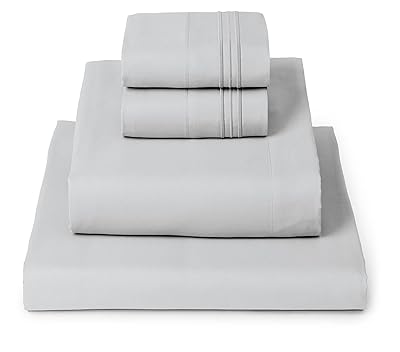 Mellanni Queen Sheets Set - 4 PC Iconic Collection Bedding - Hotel Luxury, Extra Soft, Cooling Bed Sheets - Wrinkle, Fade, Stain Resistant (Queen, White)