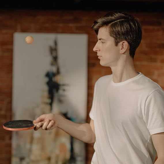 Table Tennis Paddle Set 2 Pack with 3 Balls for Training